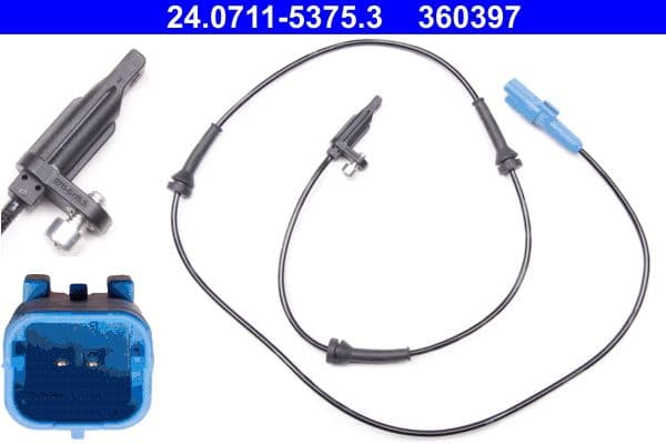 ABS-sensor Voor Links/Rechts past: PEUGEOT 508, 508 I 1.6-2.0DH 11.10-12.18