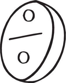 Uitlaatsysteem hanger past: HONDA CIVIC V, CIVIC VI  SAAB 9-3, 90, 900 I, 900 II 1.3-2.3 09.78-08.03