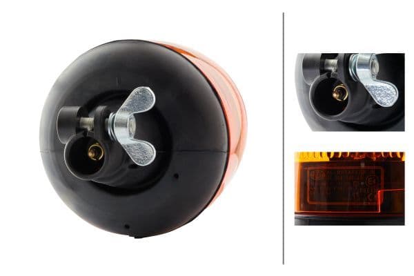 Signaallamp 12V  KL Rotaflex FL  ROTAFLEX R, h1, geel