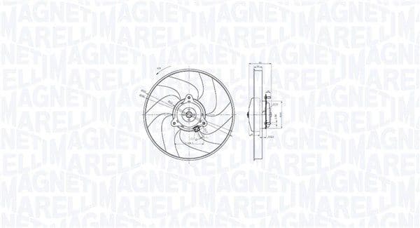 Radiatorventilator Rechts (met huisvesting) past: CITROEN BERLINGO, XSARA  PEUGEOT 306, 406, PARTNER 1.5D-2.1D 04.93-12.15