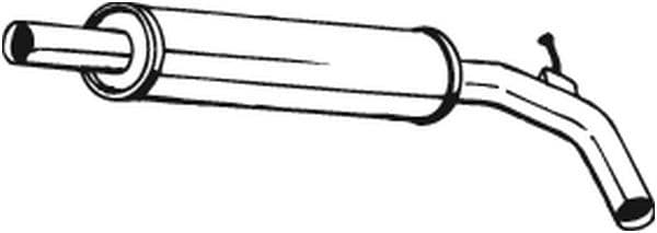 Middendemper uitlaatsysteem past: SEAT CORDOBA, CORDOBA VARIO, IBIZA II  VW POLO, POLO III CLASSIC 1.0-1.9D 02.93-12.02