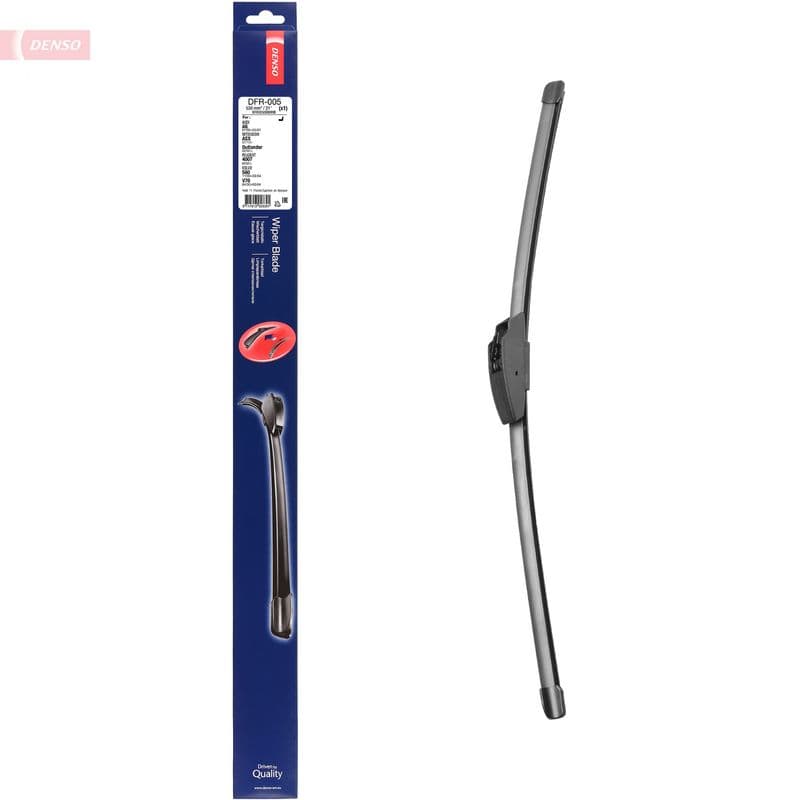 Wisserblad voegloos Voor (1pcs) Flat Blades 530mm past: VOLVO 850, S40 I, S60 I, S80 I, V40, V70 I, V70 II, XC70 I  AUDI A3, A4 B5, A6 C4, A6 C5, TT  BMW 3 (E36)  FIAT PUNTO, STILO 09.84-