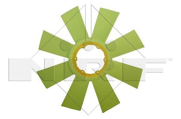 Radiator plezier (diameter 560mm, aantal bladen 8) past: VOLVO FL6 D6A180-TD63ES 09.85-03.00