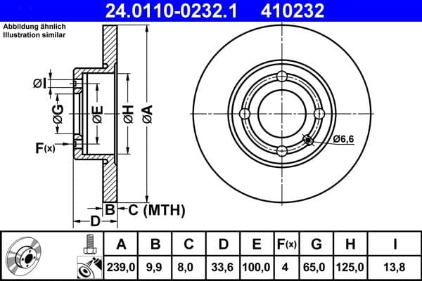 Brake disc Voor Links/Rechts past: SEAT AROSA  VW POLO, POLO III, POLO III CLASSIC 1.0-1.9D 10.94-06.04