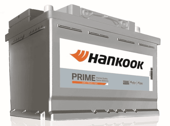 Batterij HANKOOK 12V 52Ah/520A (R+ standaard terminal) 208x174x175 B13 - montageflens 10,5 mm (beginnen)
