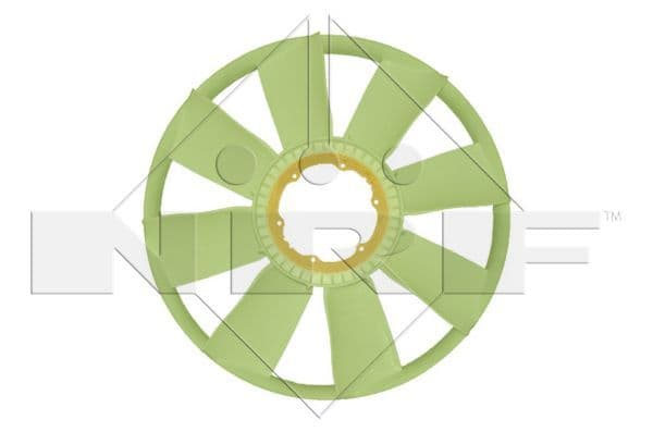 Radiator plezier (diameter 700mm, aantal bladen 8) past: DAF 85 CF, CF 75, CF 85 PE183C-XF315M 02.98-05.13