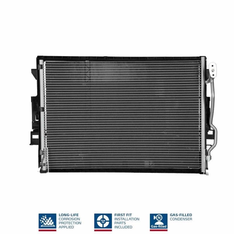 A/C condensator ((EN) additional fitting elements) past: MERCEDES S (C216), S (W221, V221) 2.2D-6.2 10.05-12.13