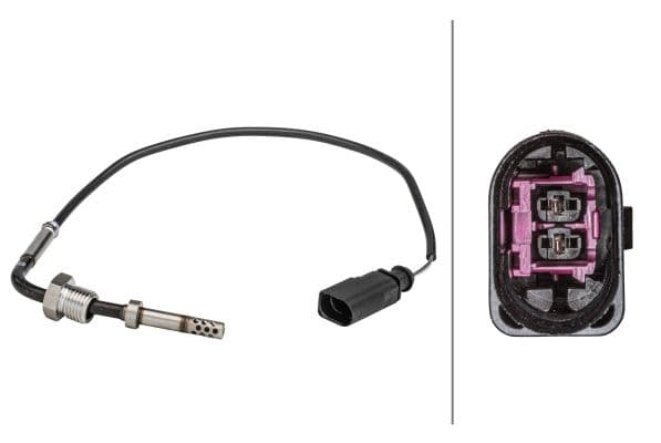 Uitlaatgastemperatuursensor (Voor turbo/Vóór katalysator) past: AUDI A4 ALLROAD B8, A4 B7, A4 B8, A5, A6 ALLROAD C6, A6 C6, A8 D3, Q5, Q7  VW PHAETON, TOUAREG 2.7D/3.0D/5.0D 11.02-03.18
