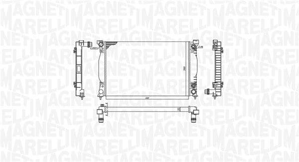 Motorradiator (automatisch) past: AUDI A4 B6 2.4 09.01-12.05