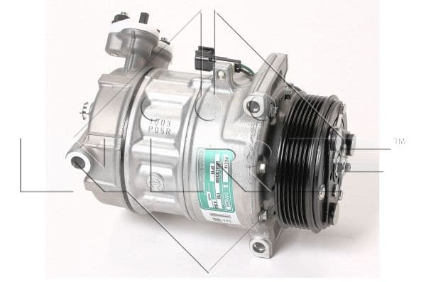 Airconditioning compressor past: VOLVO C30, S40 II, S60 II, V40, V50, V60 I  FORD C-MAX II, FOCUS III, GALAXY II, GALAXY MK II, GRAND C-MAX, MONDEO IV, S-MAX  MAZDA 3, 5 1.6D 12.08-
