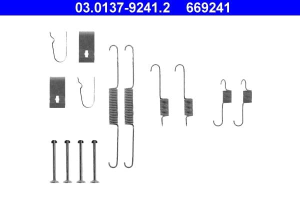 Accessory Kit, brake shoes