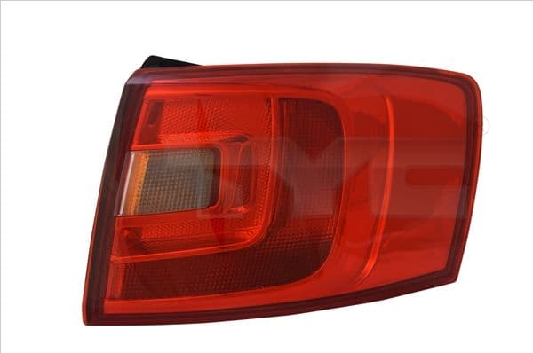 Achterlicht Rechts (extern, P21/5W/P21W, kleur indicator geel, kleur van het glas red) past: VW JETTA IV 04.10-09.14