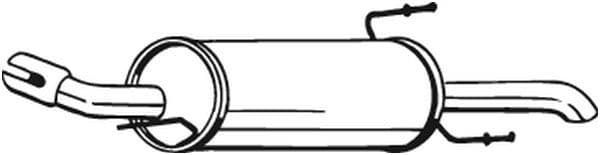 Uitlaatsysteem achterste geluiddemper past: OPEL ASTRA G, ASTRA G CLASSIC 1.7D 02.00-07.09