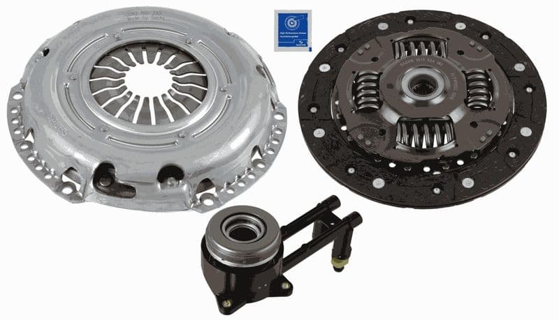 Koppelingskit met hydraulisch lager (220mm) past: FORD FIESTA V, FUSION  MAZDA 2 1.4D 11.01-12.12