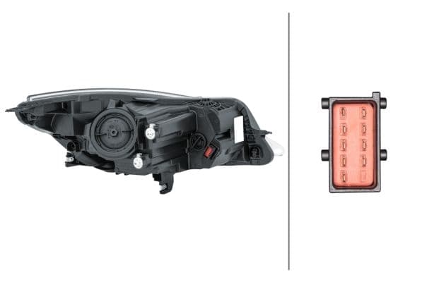 Koplamp Links (halogeen/LED, HIR2/LED/PY21W, elektrisch, met motor, met gloeilamp) past: OPEL INSIGNIA A, INSIGNIA A COUNTRY