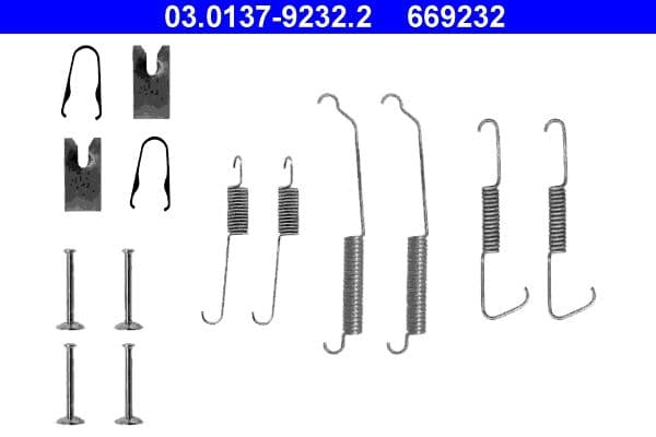 Accessory Kit, brake shoes