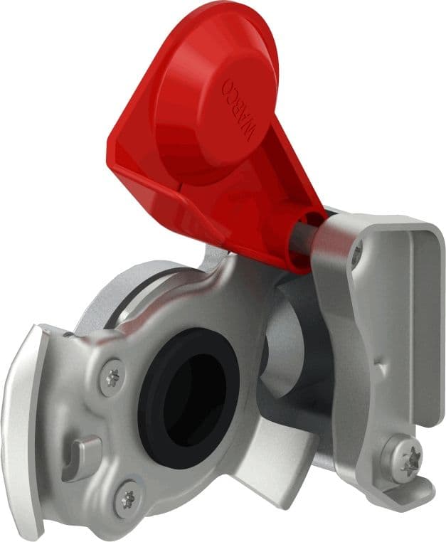 Pneumatische koppeling (door handle, draadmaat M22x1,5mm, kleur red, toepassing aanhangwagen)