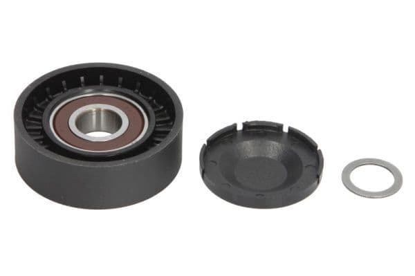 Meervoudige V-snaar spanrol past: VOLVO C30, C70 II, S40 II, V40, V50  BMW 3 (E46), 5 (E60), 5 (E61), X5 (E53)  FORD FOCUS II, KUGA I 2.0D-3.0D 08.02-12.15