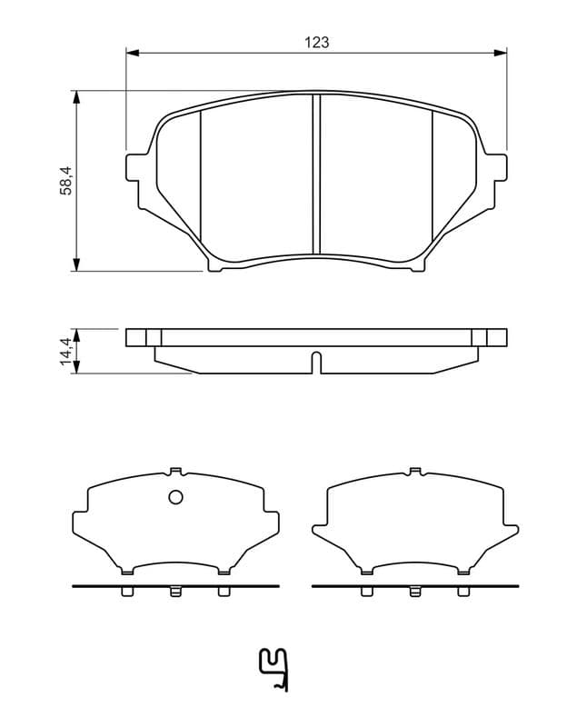 Remblokken set Voor , past: MAZDA MX-5 III 1.8/2.0 03.05-12.14
