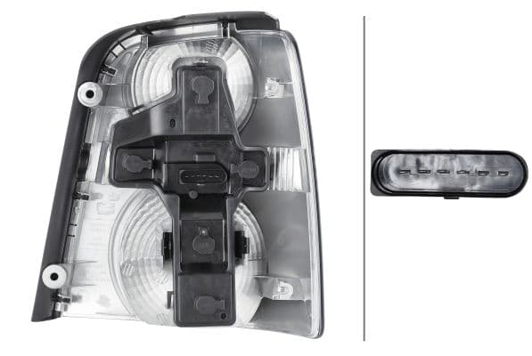 Achterlicht Links (P21W/R5W) past: VW TOURAN -05.10