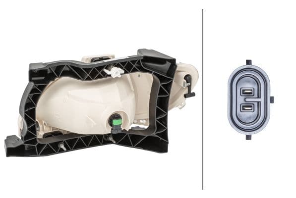 Mistlamp Rechts (H11) 24V past: DAF XF 106 10.12-