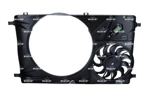 Radiatorventilator (met huisvesting) past: FORD TRANSIT, TRANSIT V363 2.2D 10.11-