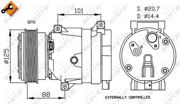 Vooras spoorcontrole arm Links top voor past: MERCEDES S (C216), S (W221, V221) 2.2D-6.3 10.05-12.13