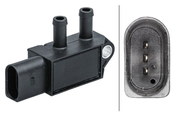 Uitlaatgassen druksensor (aantal pinnen: 3) past: AUDI A1, A3, A4 ALLROAD B8, A4 ALLROAD B9, A4 B8, A4 B9, A5, A6 C7, Q3, Q5, TT  SEAT ALHAMBRA, IBIZA IV, IBIZA IV SC, IBIZA IV ST 0.8DH-3.0D 04.08-
