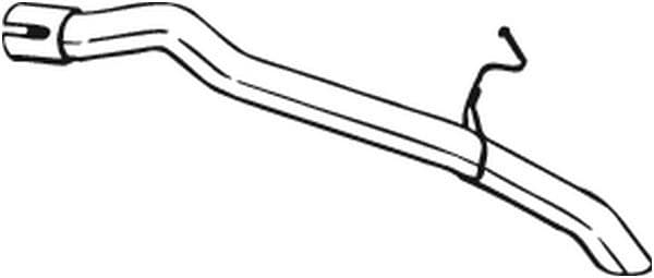 Uitlaatpijp Achter past: FORD TOURNEO CONNECT, TRANSIT CONNECT 1.8D 06.02-12.13