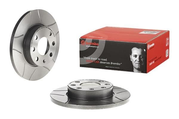 Brake disc, BREMBO Max, 1pcs, Cut, Voor   Links/Rechts, buitendiameter 236 mm, dikte 12,5 mm, past: CHEVROLET CORSA  OPEL ASCONA C, ASTRA F, ASTRA F CLASSIC, CORSA A 1.0-1.8 08.79-01.05
