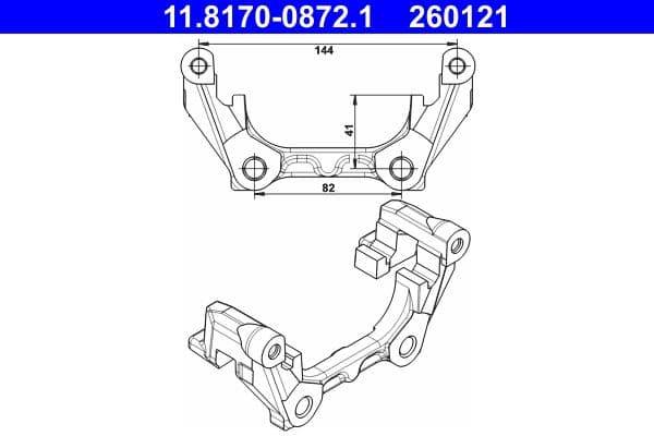 Remklauw juk Achter past: RENAULT ESPACE IV, LAGUNA, LAGUNA II, LAGUNA III, VEL SATIS 1.5D-3.5 03.01-12.15