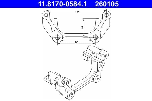 Bracket, brake caliper