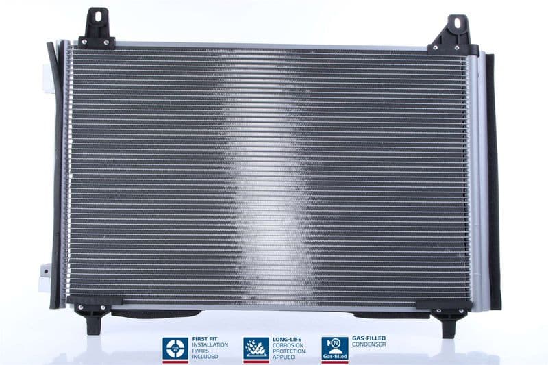 A/C condensator (met droger, (EN) additional fitting elements) past: DS DS 3 / DS 3  ABARTH 600E  ALFA ROMEO JUNIOR  CITROEN C3 AIRCROSS II, C3 IV, C4 III, C4 X  FIAT 600E / 600 1.2-Electric 03.18-
