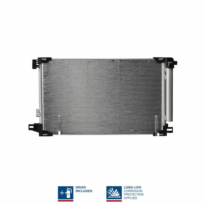 A/C condensator (met droger) past: TOYOTA COROLLA 1.5/1.6/1.8H 01.19-