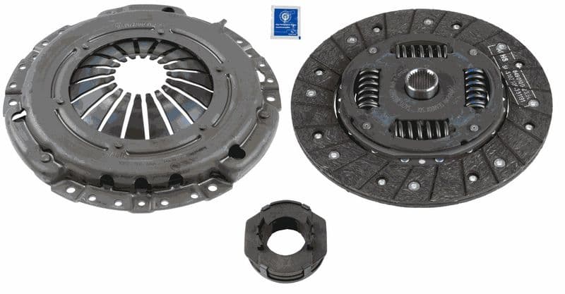 Koppelingskit (215mm) past: VW GOLF III, PASSAT B2, PASSAT B3/B4, TRANSPORTER T4 1.6-1.9D 02.86-04.03