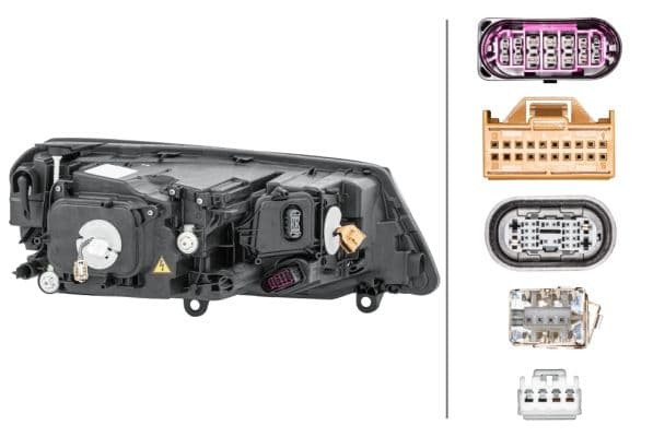 Koplamp Links (D3S/LED/W5W/WY21W, elektrisch, met motor) past: VW TOUAREG 7P 05.14-03.18