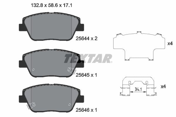 Remblokken set Voor , past: HYUNDAI GRANDEUR, SONATA VI  KIA OPTIMA 1.7D-3.0 06.10-