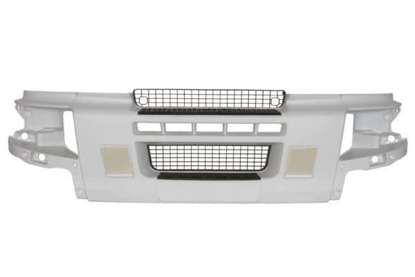 Bumper (Voor, met roosters, Wit) past: RVI PREMIUM 2 10.05-