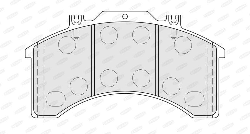 Remblokken set Voor BENDIX ADB3700 past: IVECO EUROCARGO I-III, EUROFIRE II, MAGIRUS 8060.25R.4200-F4AE3681D 01.91-09.15