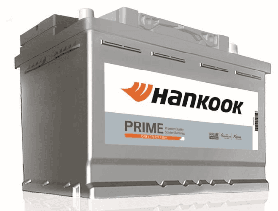Batterij HANKOOK 12V 74Ah/750A (R+ standaard terminal) 277x175x190 B13 - montageflens 10,5 mm (beginnen)