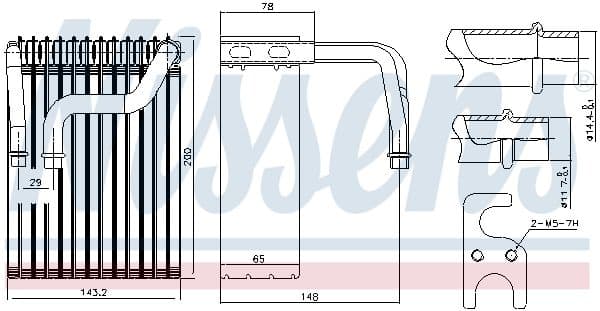 Airconditioning verdamper past: BMW 7 (E65, E66, E67) 3.0-6.0 07.01-08.08