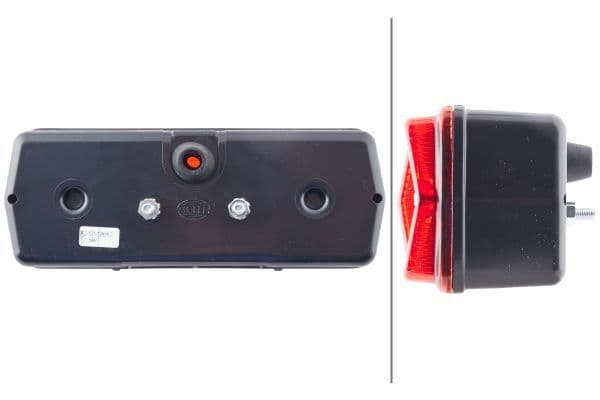 Achterlicht Links (P21W/R10W, 12/24V, met indicator, met stoplicht, parkeerlicht, met plaatverlichting) past: MERCEDES T2/L, T1 (601), T1 (B602), T1/TN, 60, 70, 700, 800 01.68-02.96