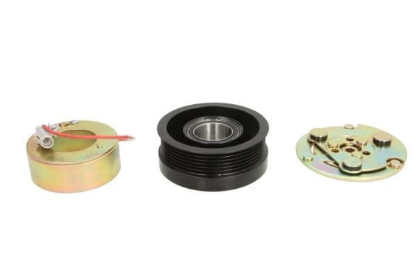 Airco compressor koppeling compleet (SANDEN TRS105 6PK 100mm) past: SAAB 9-3 2.0/2.3 02.98-02.15