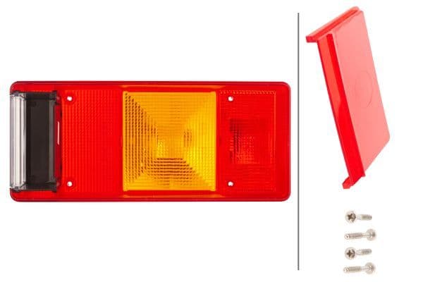 Lampenkap, achter Links/Rechts (indicator, mistlampen, positielichten, STOP-lampje) past: DAF