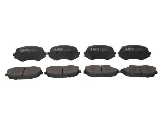 Remblokken set Achter/Voor , past: FUSO (MITSUBISHI) CANTER VII (FB7_, FE7_, FB8_, FE8_)  MITSUBISHI CANTER VI (FE5, FE6, FB5, FB6) 3.0D/3.9D/4.9D 08.01-
