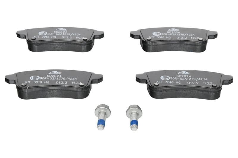 Remblokken set Achter (met remklauw geleidingsbouten), past: NISSAN JUKE  RENAULT CAPTUR II, CLIO V, ESPACE V, FLUENCE, GRAND SCENIC III, GRAND SCENIC IV, MEGANE, MEGANE III 1.0-Electric 11.08-