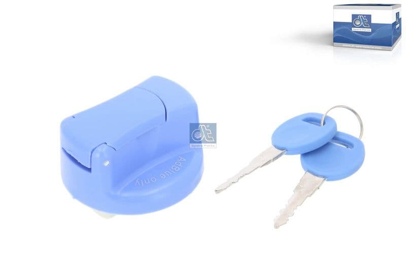 AdBlue tankdop (diameter: 40mm, breedte 40mm, met de sleutel) past: DAF XF 105  MAN F90, LION´S STAR, M 2000 M, M90, NG, NL, SÜ, TGA, TGM I, TGS I, TGX I  MERCEDES ACTROS MP2 / MP3 10.0D-9.4D 10.86-