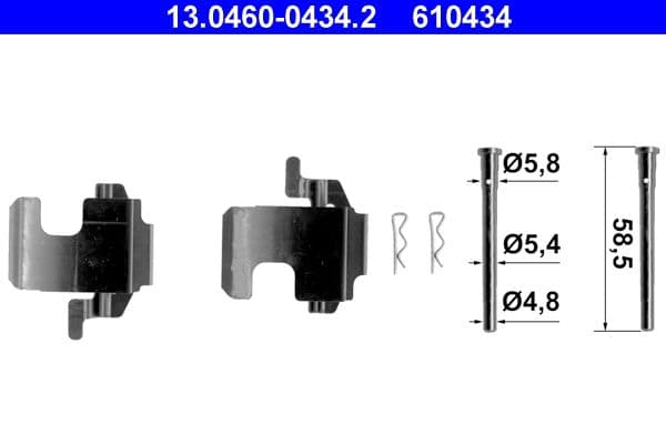 Accessory Kit, disc brake pad