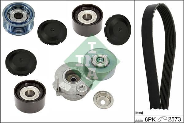 Multi-V-riemset met spanner past: VW AMAROK 3.0D 06.16-