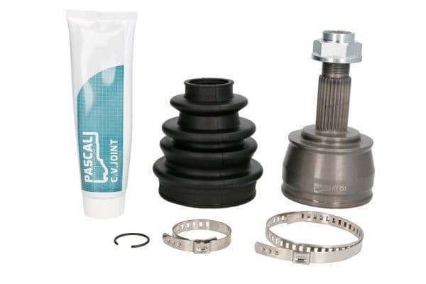 CV-gewricht buitenste Links/Rechts (25z/22z) past: CITROEN NEMO  FIAT 500, 500 C, 500L, BRAVO II, DOBLO, DOBLO CARGO, PANDA, STILO  LANCIA YPSILON  OPEL COMBO, COMBO TOUR 0.9-1.6 10.01-